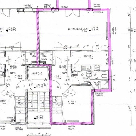 Grundrissplan 1.Etage