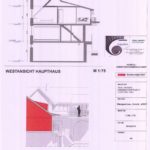 Schnitt+Westansicht Haupthaus