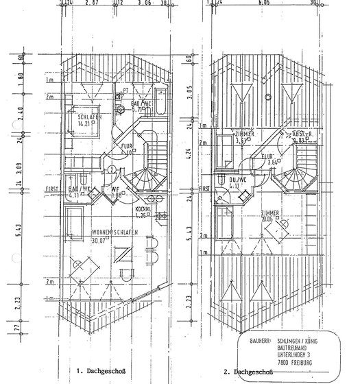 Grundrissplan 1.+2. DG