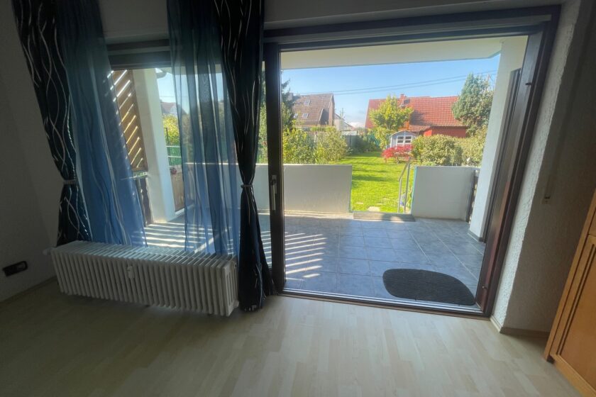 Blick aus dem Wohn- und Esszimmer