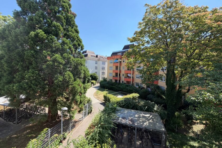Blick vom Balkon