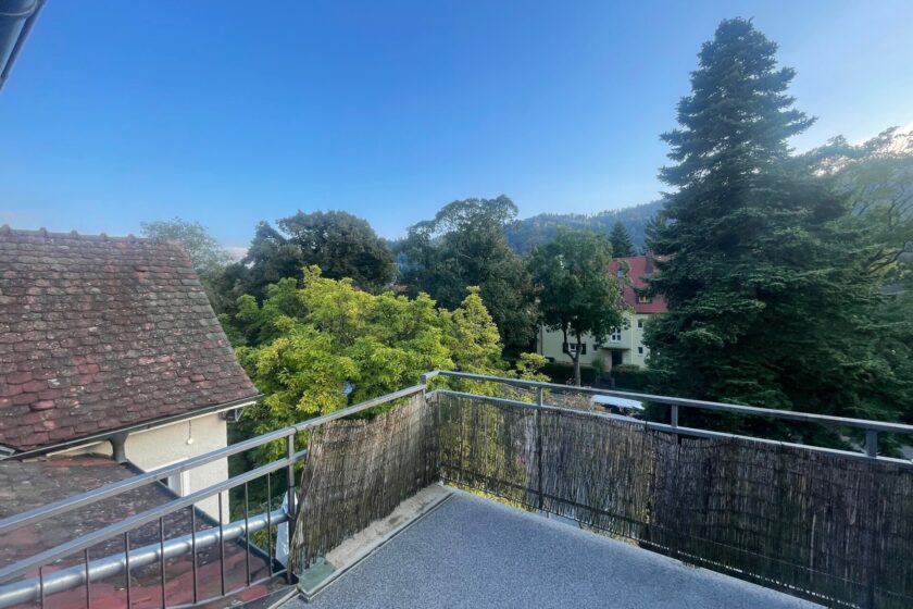 Aussicht vom Balkon