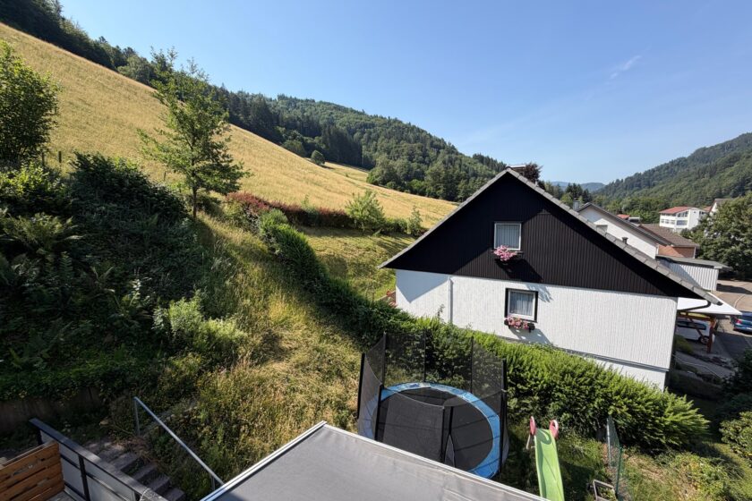 Blick vom Balkon