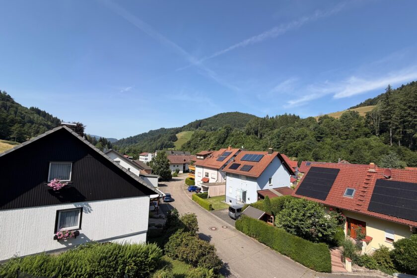 Blick vom Balkon