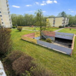 Blick vom Balkon